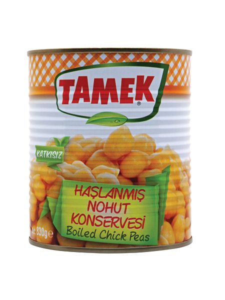 TAMEK HAŞLANMIŞ NOHUT KONSERVESİ 800 G