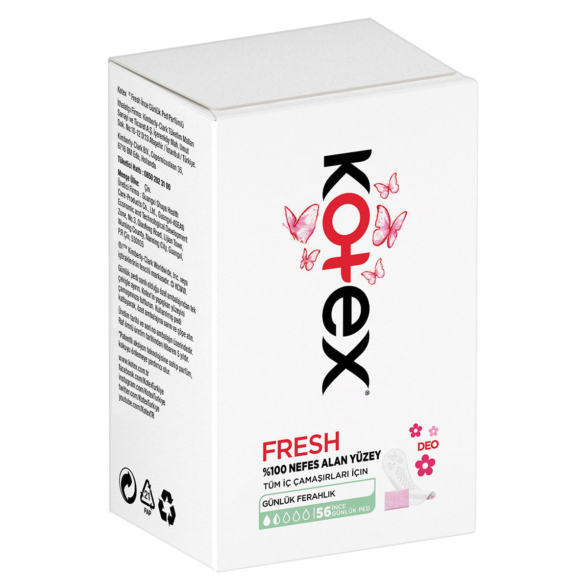 KOTEX FRESH DEO GÜNLÜK PED 