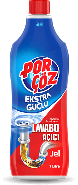 PORÇÖZ EKSTRA GÜÇLÜ LAVABO AÇICI JEL 1 LT