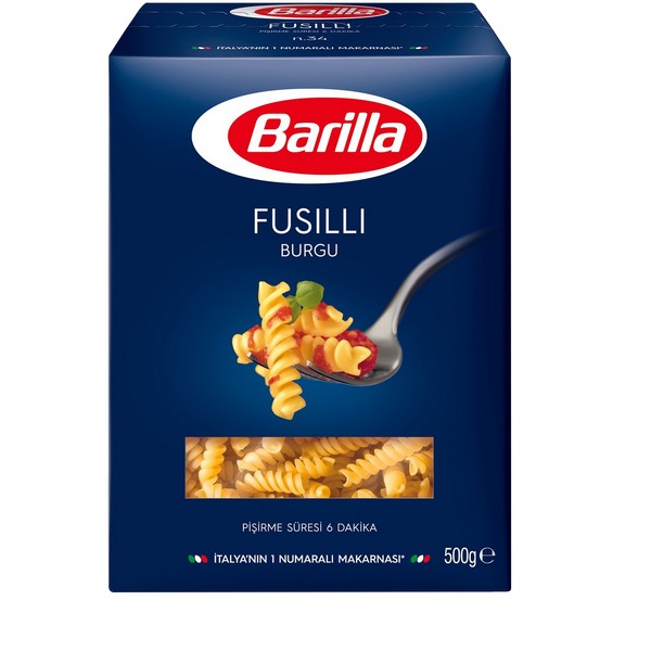 BARILLA MAKARNA  FUSILLI BURGU 500GR 