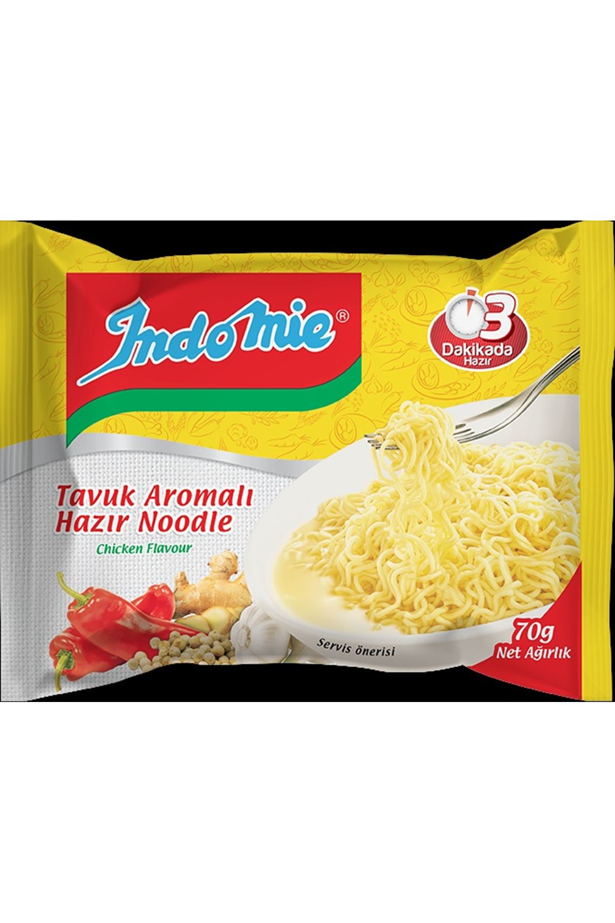INDOMIE TAVUK AROMALI HAZIR NOODLE 60 GR