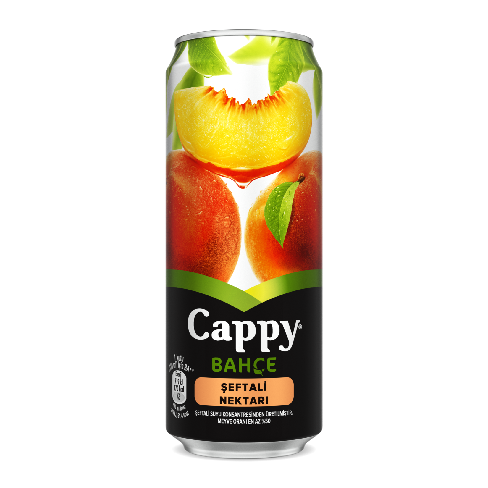 CAPPY ŞEFTALİ MEYVESUYU 330 ML TENEKE