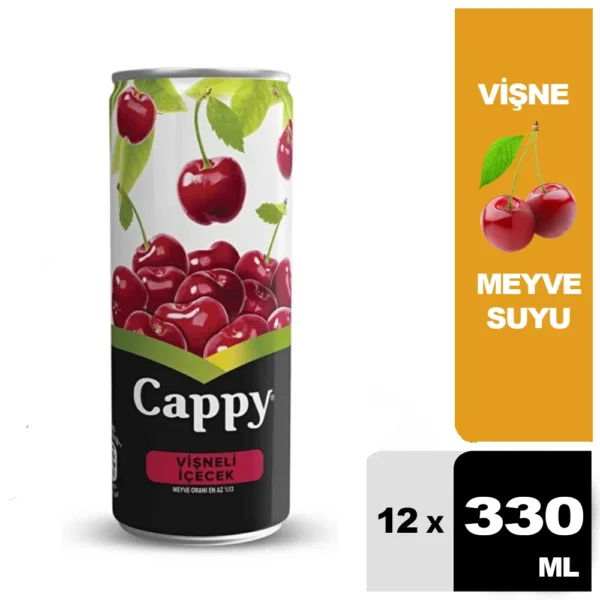 CAPPY VİŞNE MEYVESUYU 330 ML TENEKE