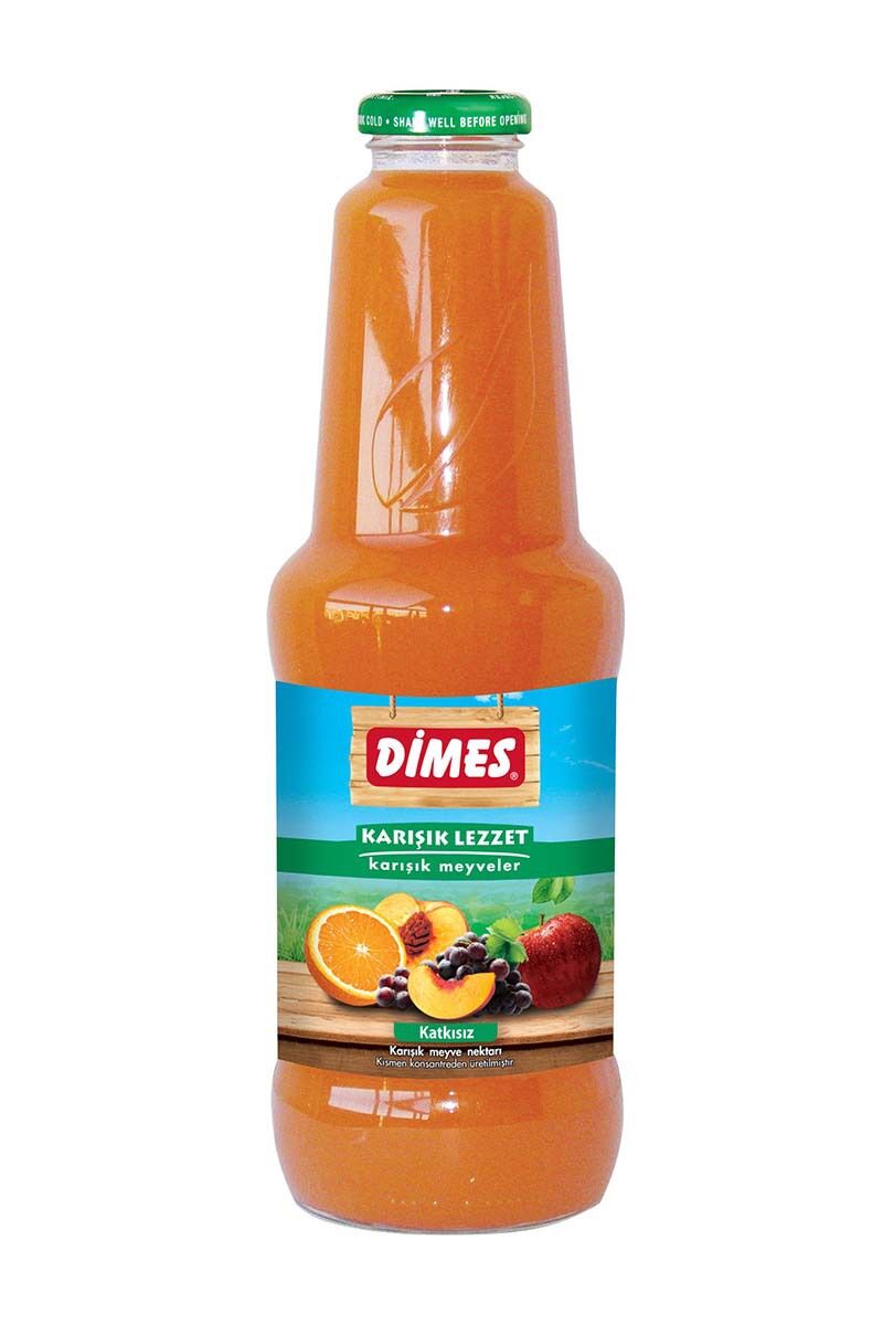 DİMES CLASSİC KARIŞIK MEYVE NEKTARI CAM 1LT