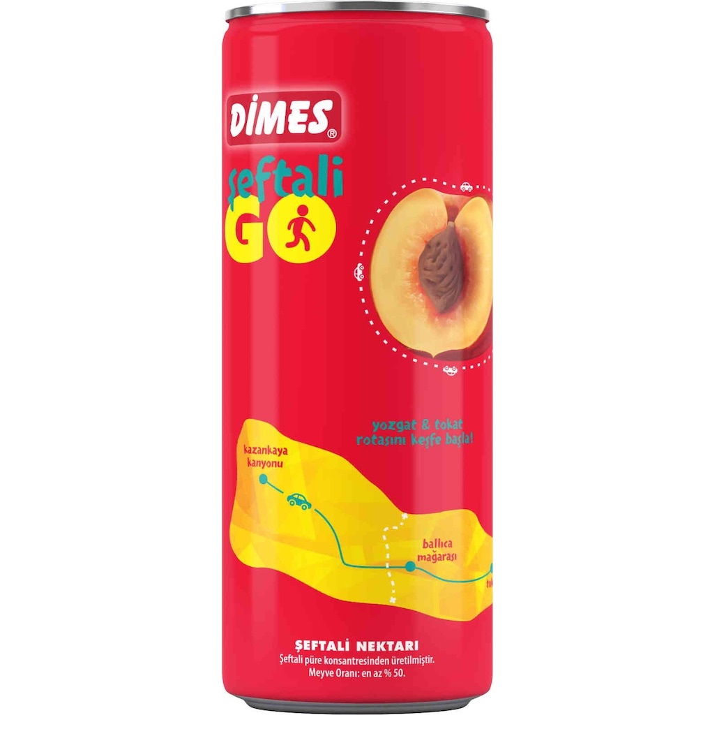 DİMES ŞEFTALİ  KUTU 250 ML