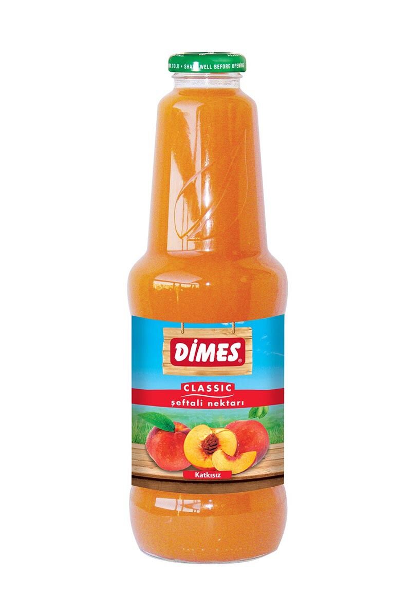 DİMES ŞEFTALİ NEKTARI CAM 1L