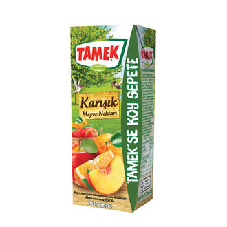 TAMEK KARIŞIK MEYVE  NEKTAR 200ML