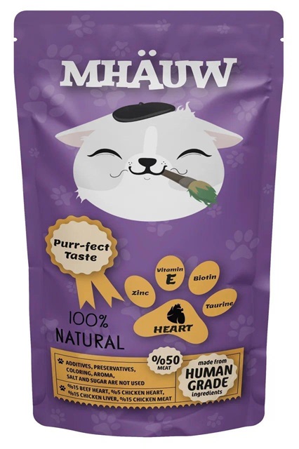 MHAUW KALPLİ KEDİ ÖDÜL MAMASI 80  GR