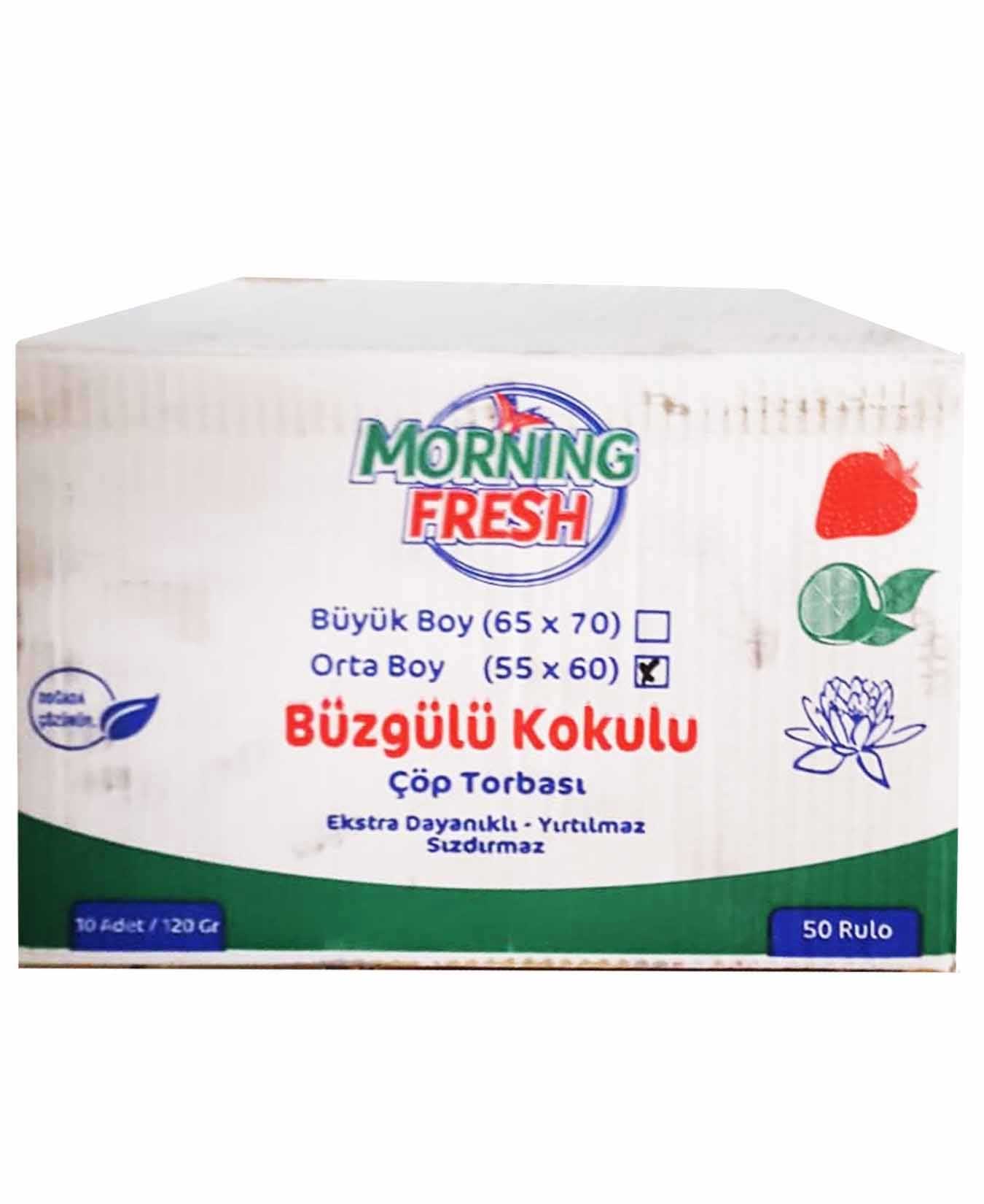 MORNING FRESH BÜZGÜLÜ ORTA BOY LAVANTA KOKULU ÇÖP TORBASI 10 ADET