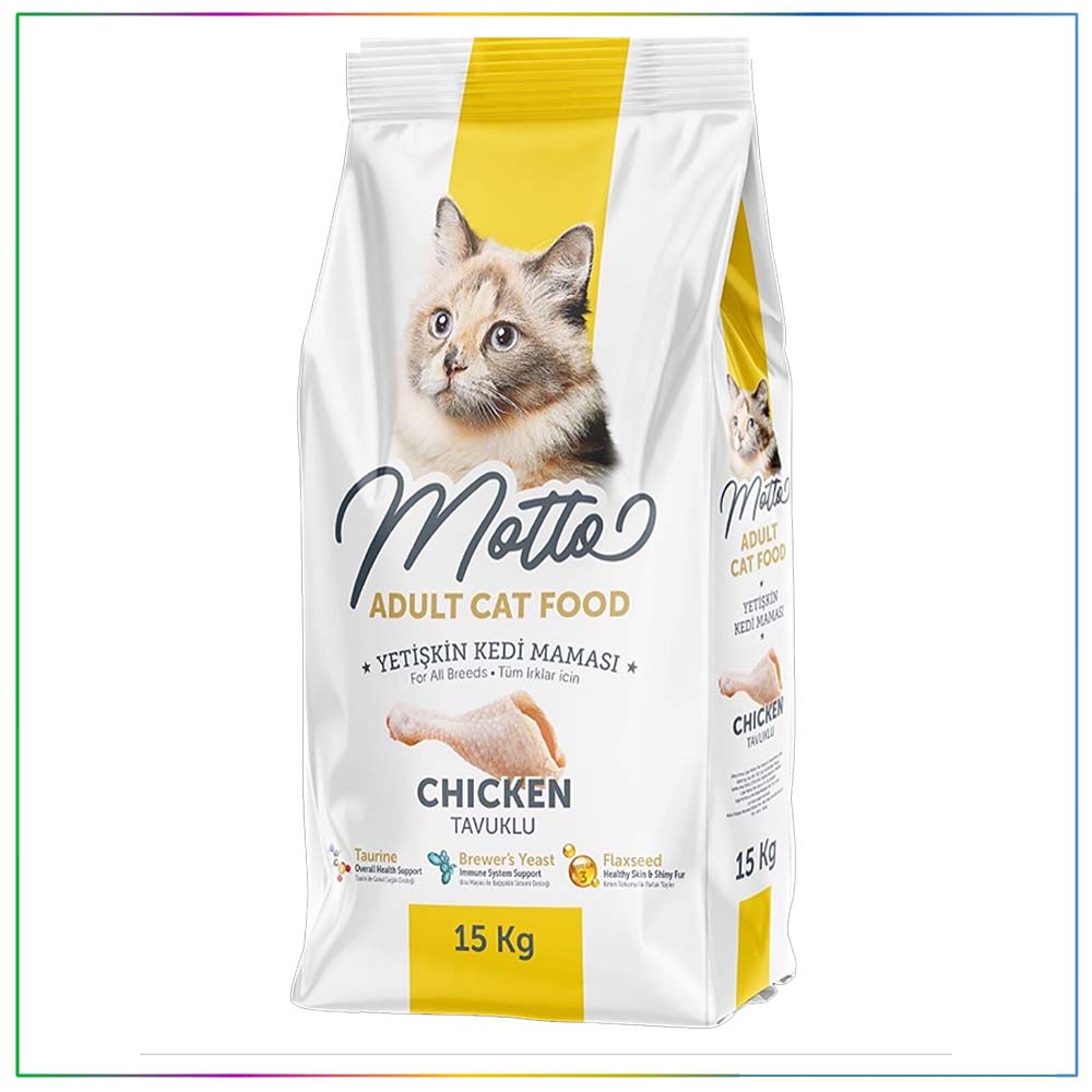 MOTTO TAVUKLU KEDİ MAMASI 15 KG