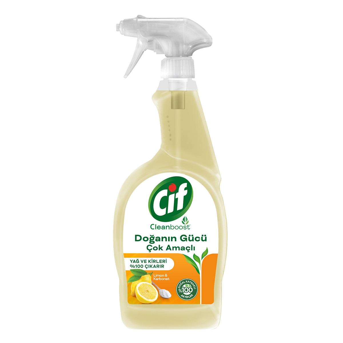 CİF CLEANBOOTS DOĞANIN GÜCÜ ÇOK AMAÇLI LİMON VE KARBONAT 750 ML