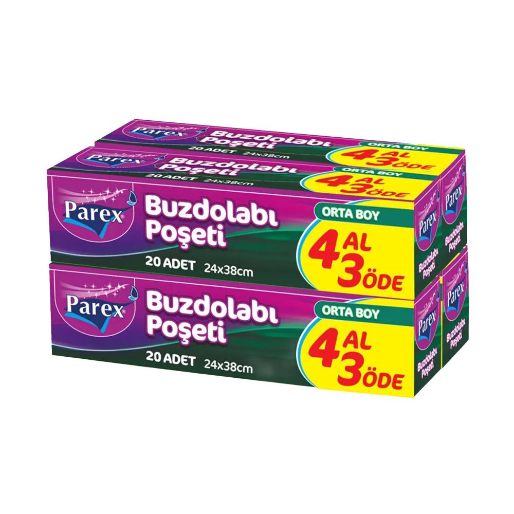 PAREX BUZDOLABI POŞETİ 4 AL 3 ÖDE 