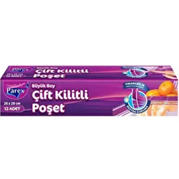 PAREX KİLİTLİ POŞET 12 ADET