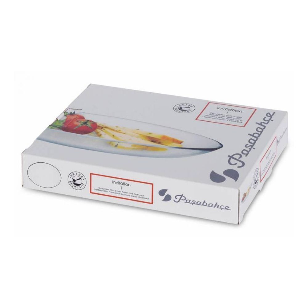 PAŞABAHÇE INVITATION OVAL TABAK 