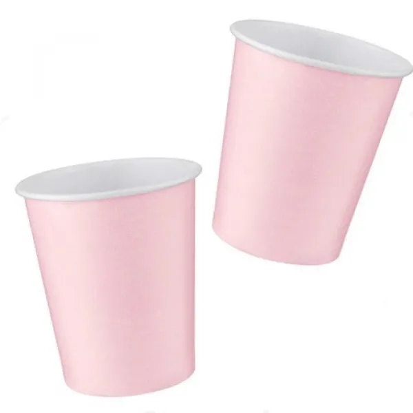 PİKNİK PARTİ LUX PEMBE  KARTON BARDAK 8 ADET