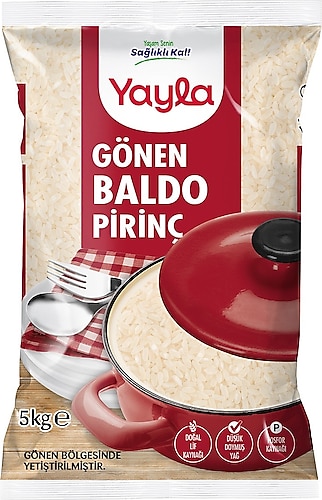YAYLA GÖNEN BALDO PİRİNÇ 5 KG