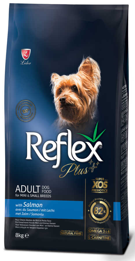 REFLEX PLUS SOMONLU KÜÇÜK KÖPEK MAMASI 8 KG