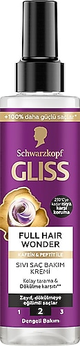 GLISS SIVI SAÇ KREMİ   FULL HAİR WONDER 200ML