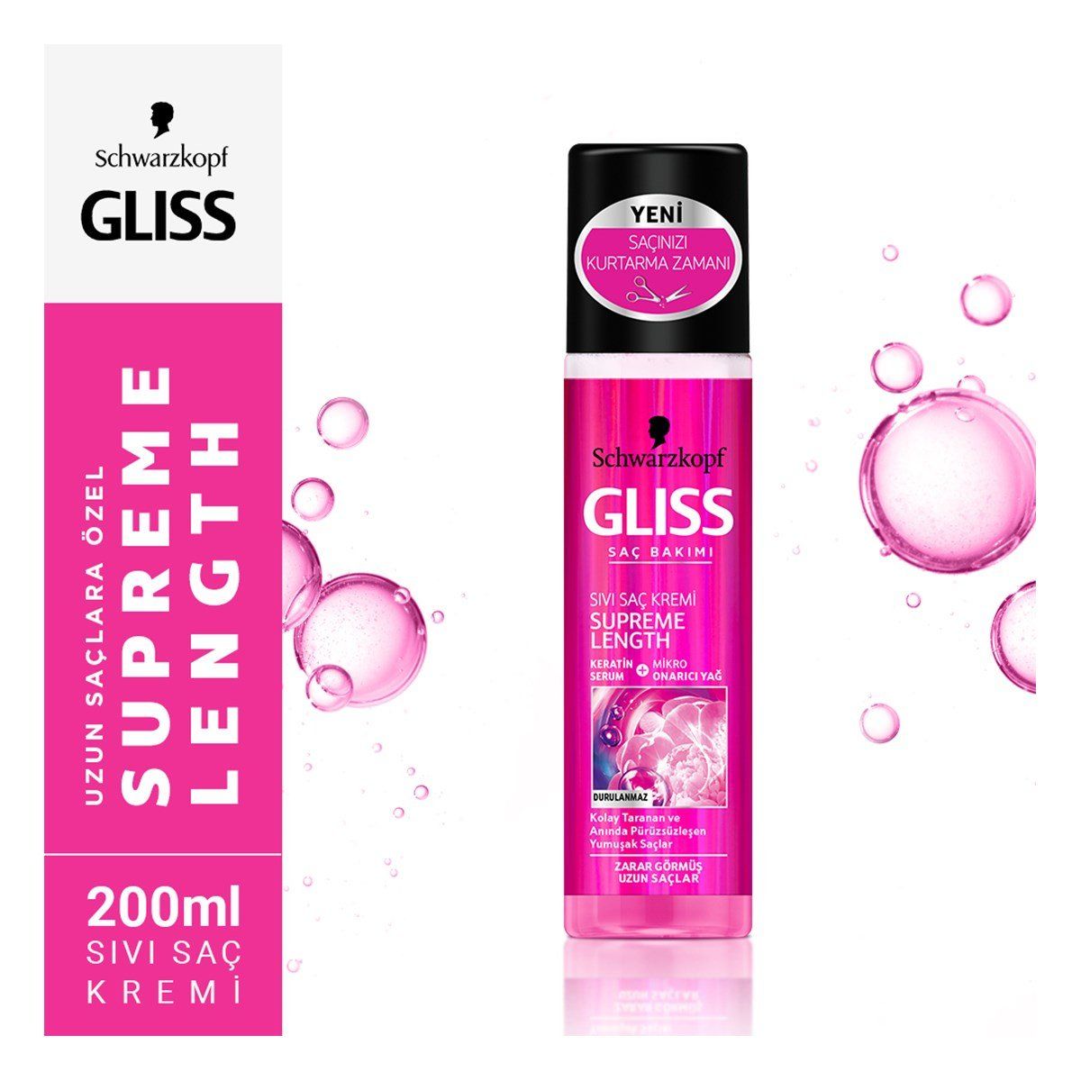 GLISS SIVI SAÇ KREMİ  SUPREME LENGTH 200ML 