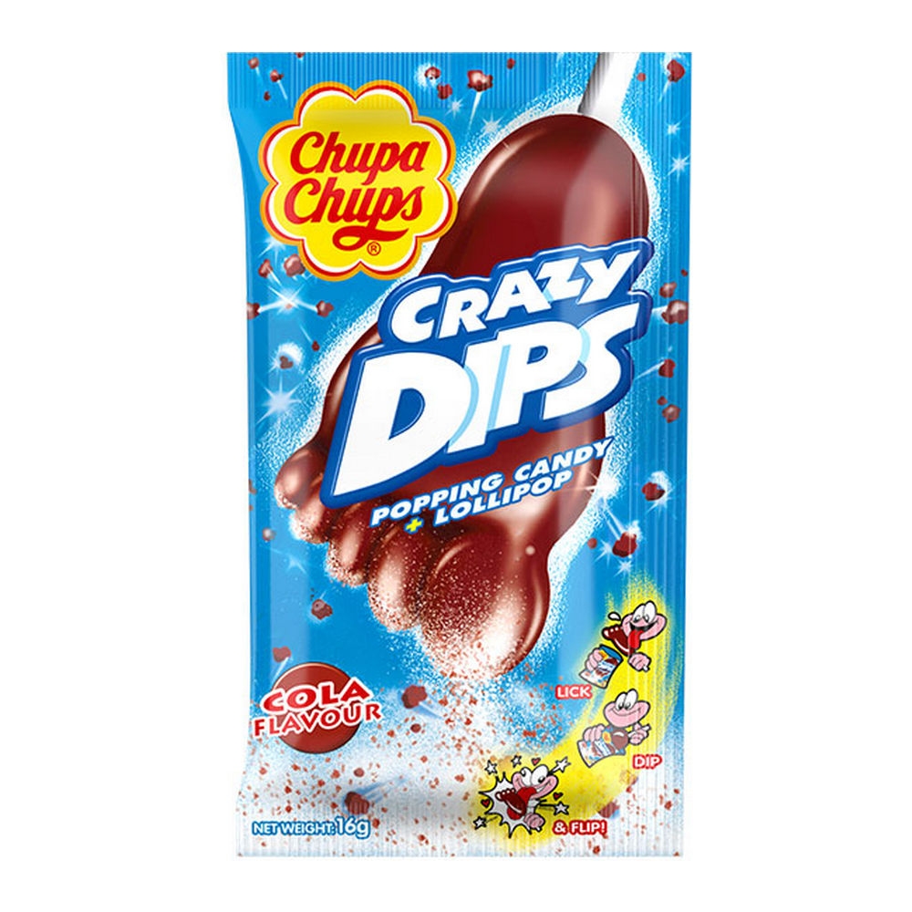 CRAZY DIPS PATLAYAN KOLALI  LOLİPOP 14 GR