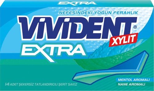 VİVİDENT SAKIZ XYLIT NANE MENTOL AROMALI 26 G