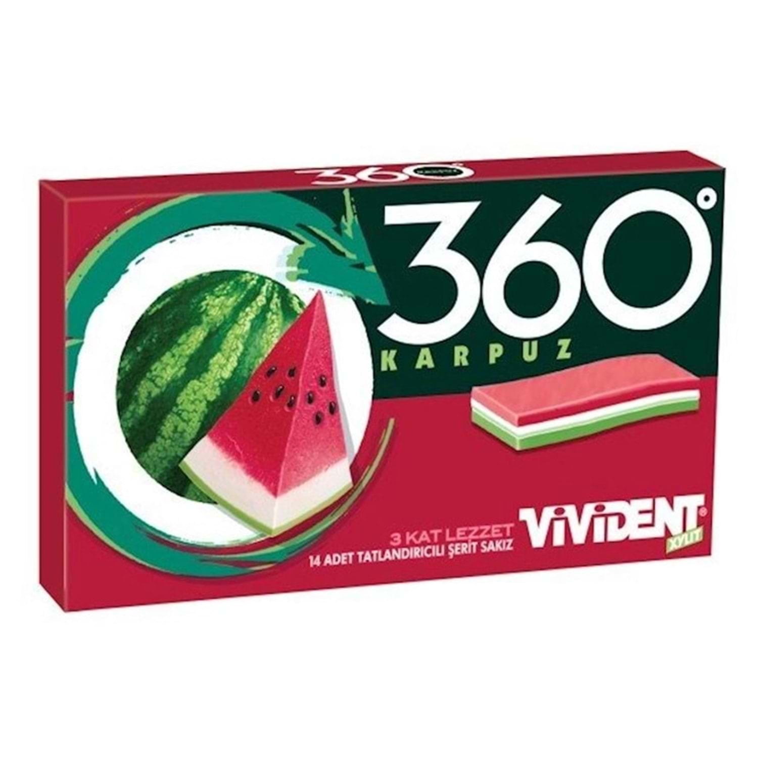 VİVİDENT XYLIT 360 KARPUZ AROMALI SAKIZ 33 G