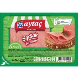AYTAÇ ŞİPŞAK HİNDİ SALAM DİLİMLİ  50GR