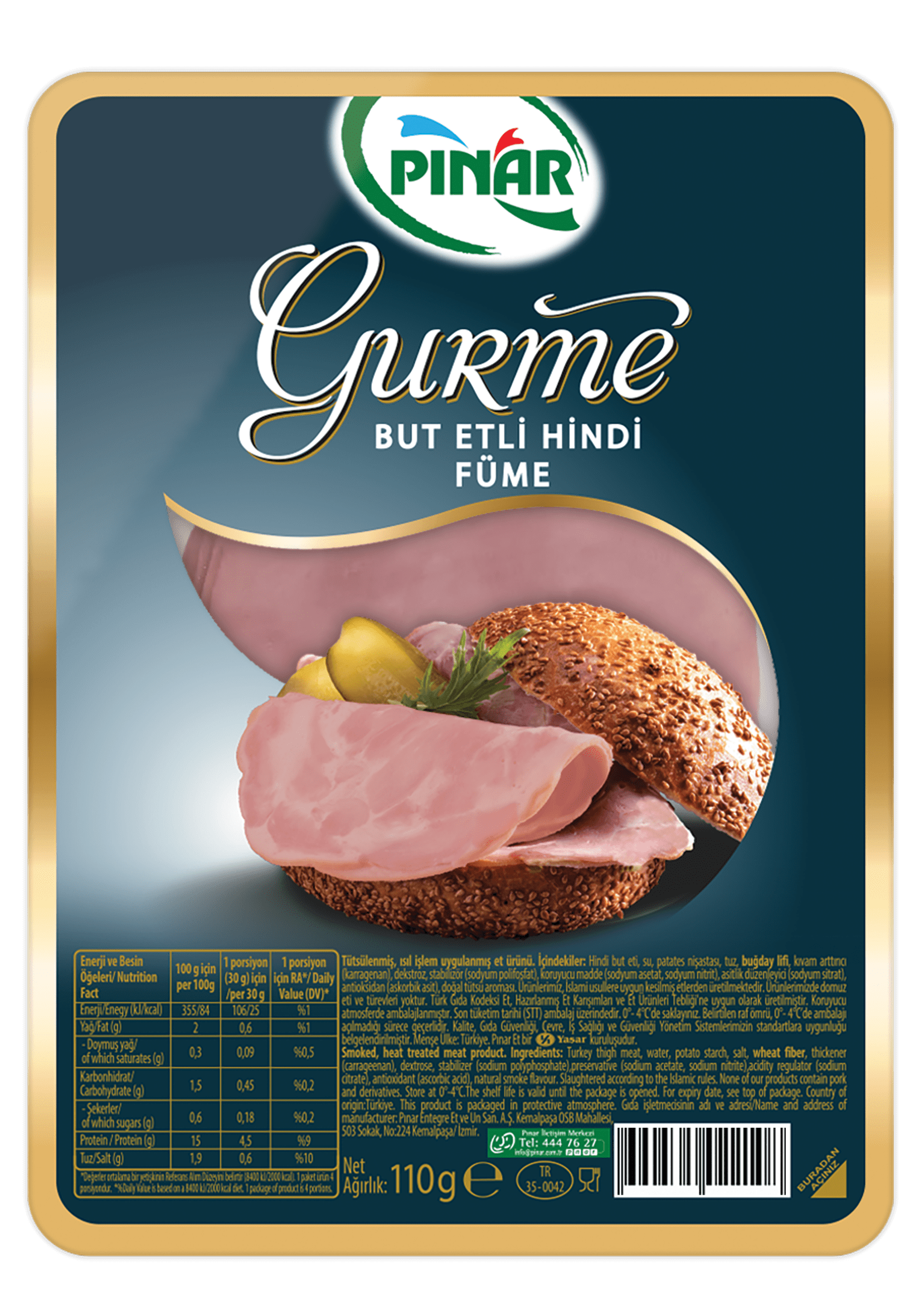 PINAR FÜME HİNDİ  BUT ETLİ GURME 110 GR