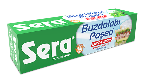 SERA BUZDOLABI POŞETİ BÜYÜK BOY 20 ADET
