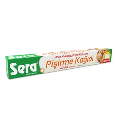 SERA HAZIR KESİLMİŞ PİŞİRME KAĞIDI 16 ADET