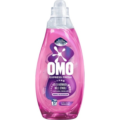 OMO EXPRESS FRESH  RENKLİ VE SİYAHLAR İÇİN SIVI DETERJAN  1480ML
