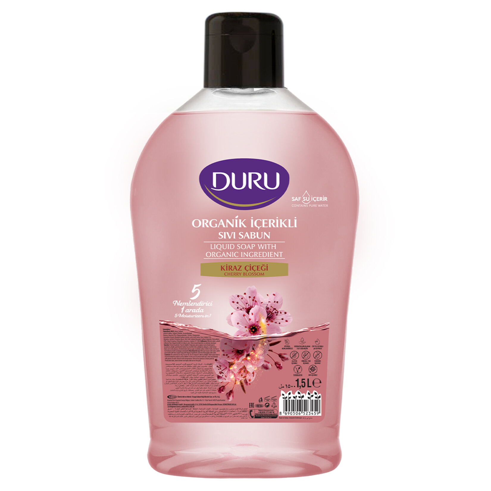 DURU KİRAZ ÇİÇEĞİ SIVI SABUN 1,5 LT