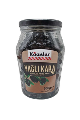 KAANLAR YAĞLI KARA ZEYTİN 29-32 CAM 900 GR