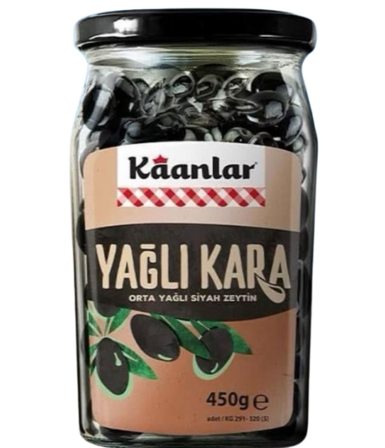KAANLAR YAĞLI KARA ZEYTİN 450 GR