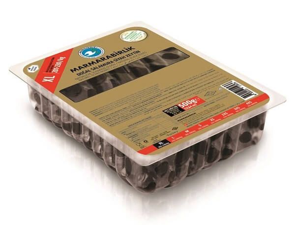 MARMARABİRLİK DOĞAL SALAMURA SİYAH ZEYTİN L 500 GR