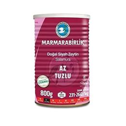 MARMARABİRLİK SALAMURA SİYAH ZEYTİN AZ TUZLU(L) 800G