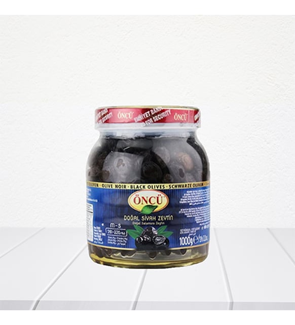 ÖNCÜ SİYAH ZEYTİN PET 1 KG  MS  (261-320)