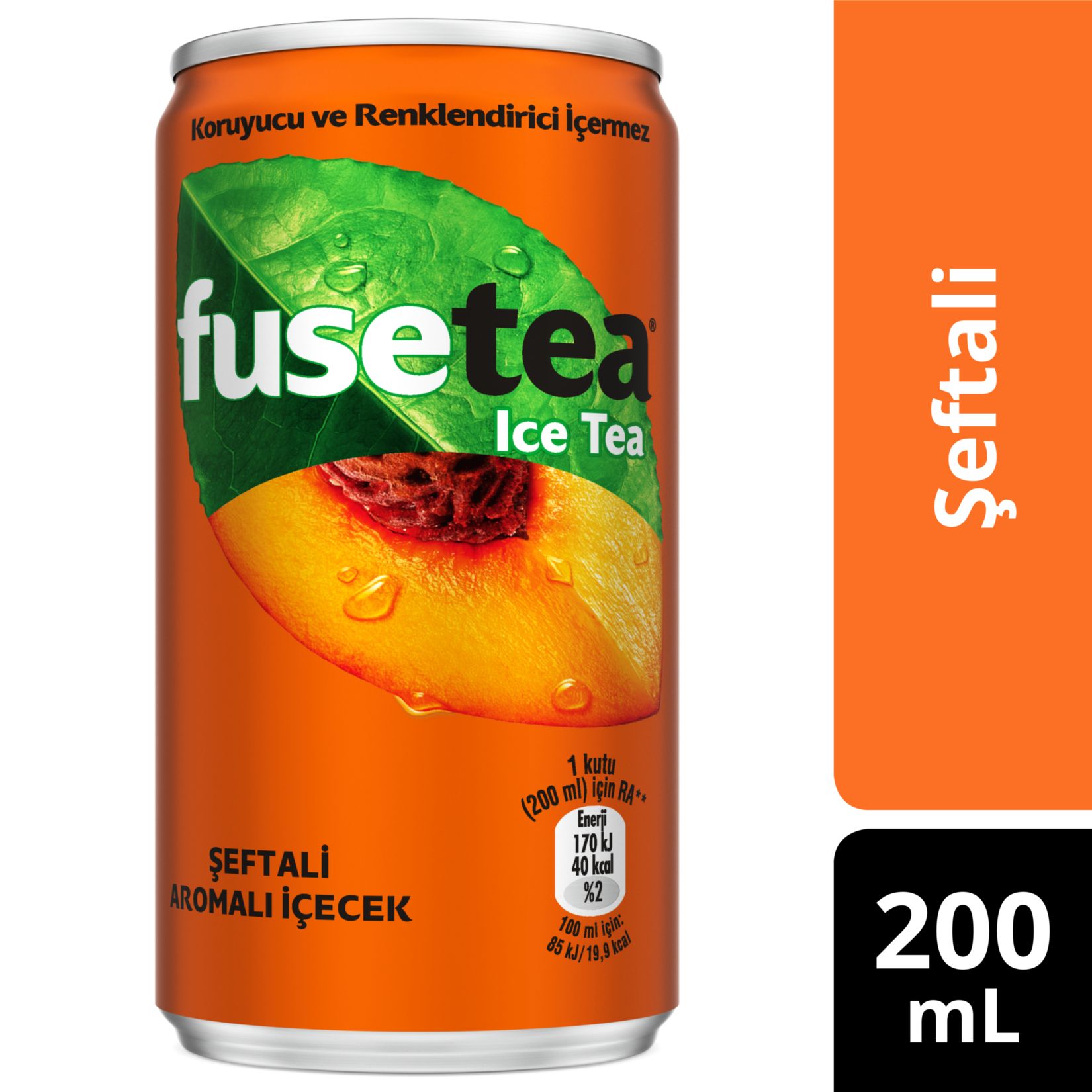 FUSETEA ŞEFTALİ 200 ML TENEKE