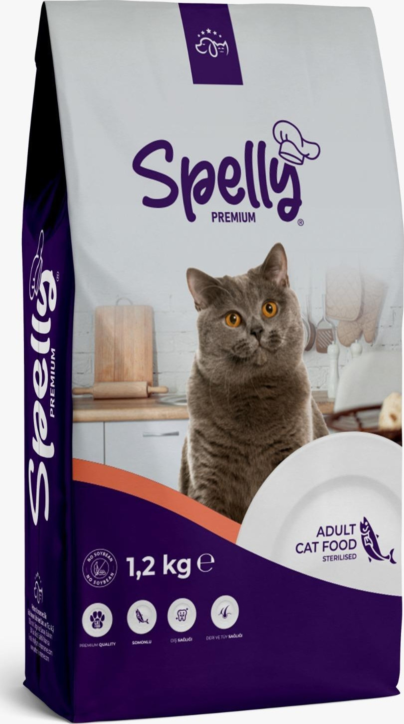 SPELLY SALMON KEDİ MAMASI 1.2 KG