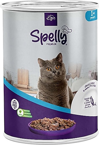 SPELLY SOMONLU  KEDİ MAMASI KONSERVE 400 GR