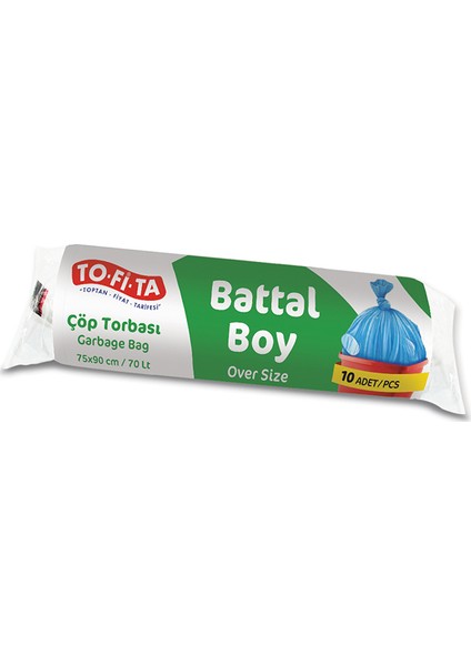 TAKA KALIN BATTAL BOY ÇÖP TORBASI 75X90 CM 10 ADET