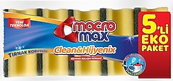 MACROMAX KLASİK YEŞİL SÜNGER TIRNAK KORUYUCULU 5 Lİ  