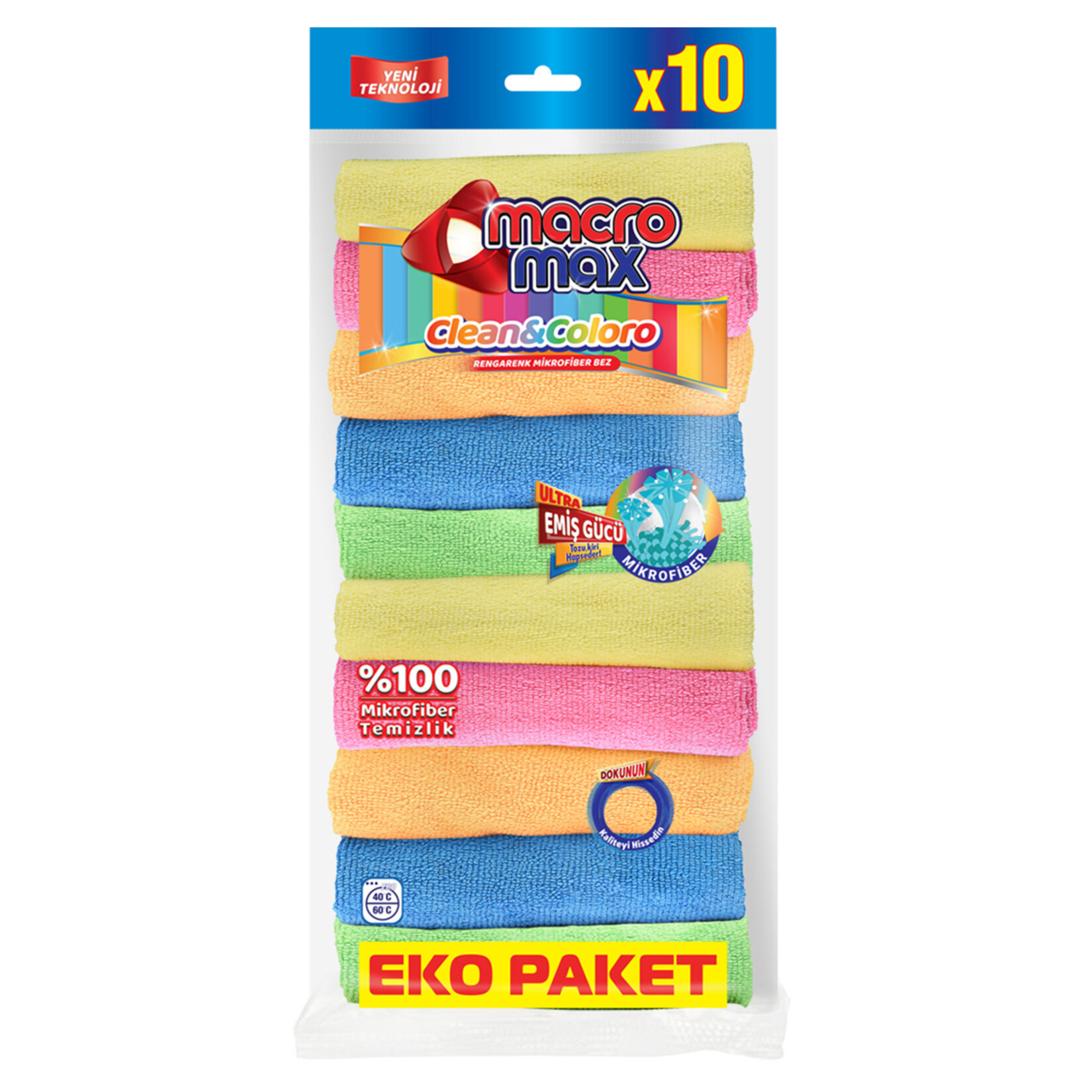 MACROMAX PRATİK TEMİZLİK BEZİ 10LU 