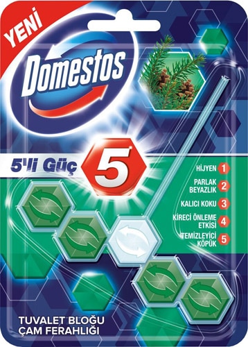 DOMESTOS ÇAM ORMANI TUVALET BLOK 5 ADET
