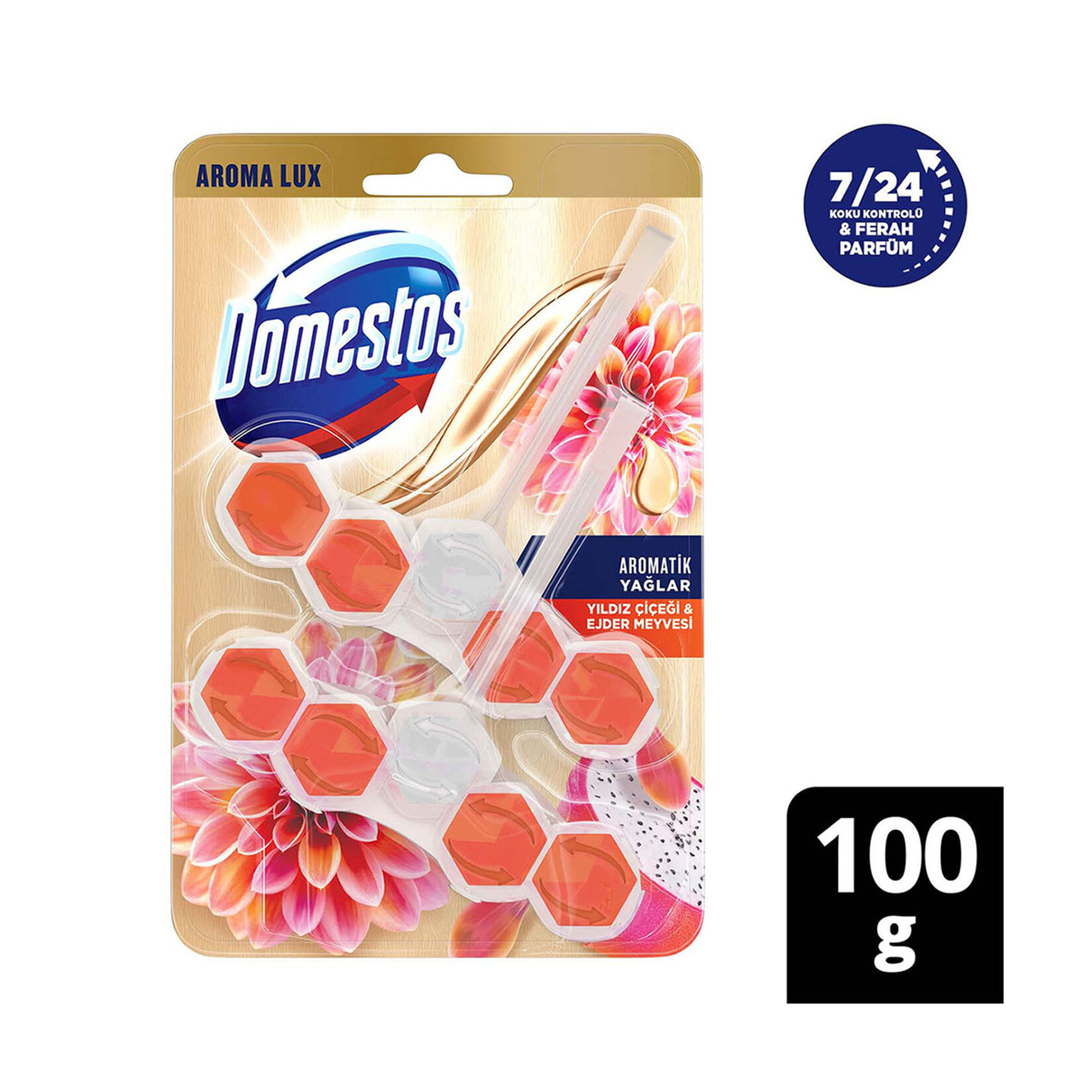 DOMESTOS  ŞEFTALİ ÇİÇEĞİ  KOKULU WC BLOK 2*50
