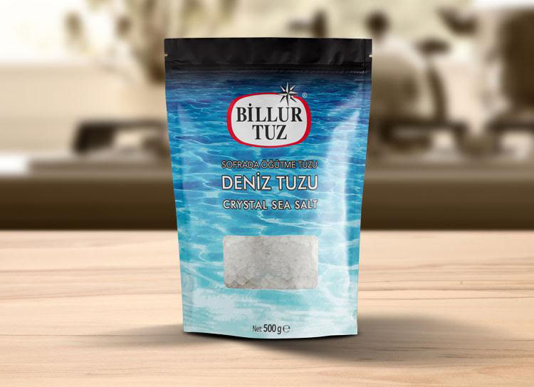 BİLLUR  DOYPACK SOFRA ÖĞÜTME  DENİZ TUZU 500 GR