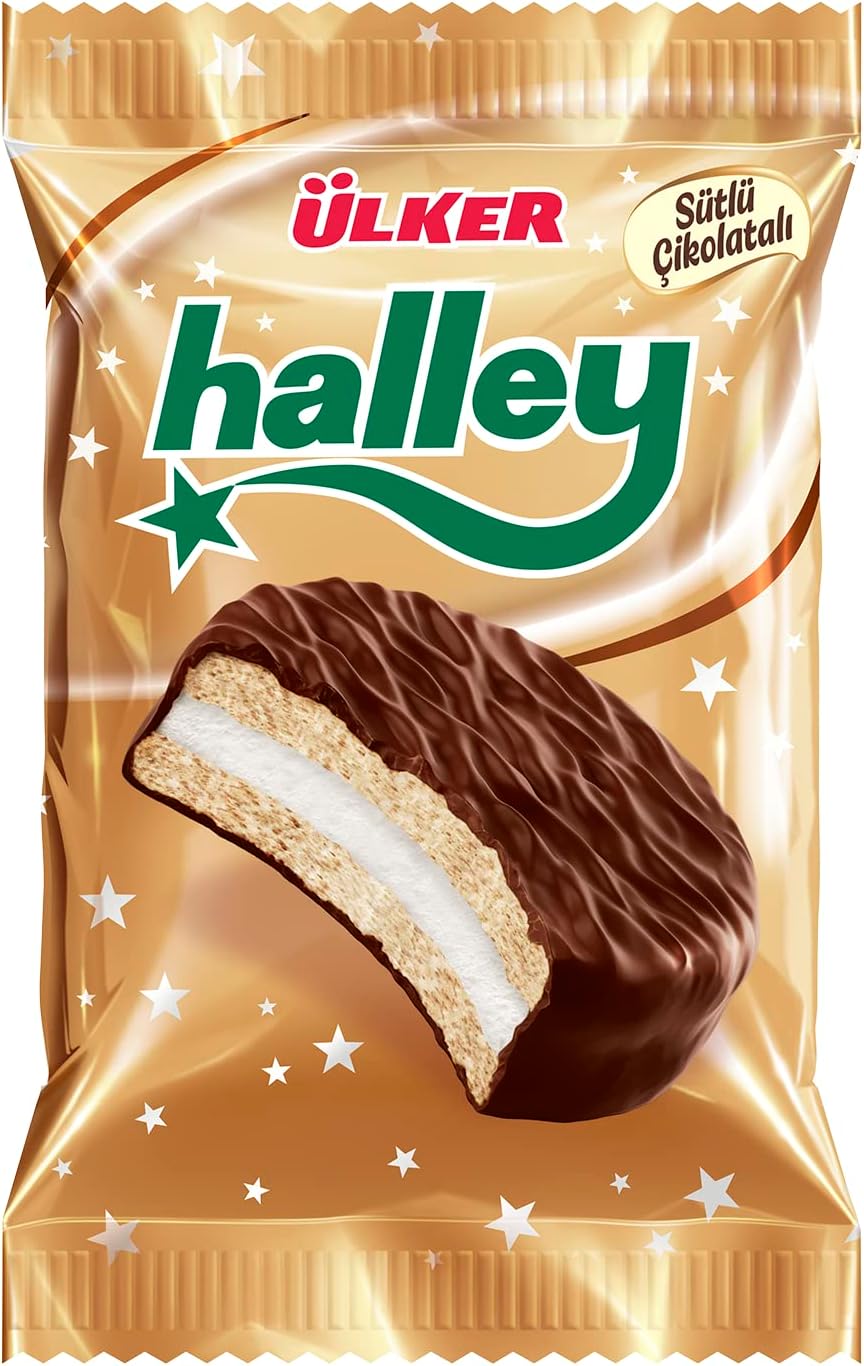 ÜLKER HALLEY ÇİKOLATA KAPLAMALI BİSKÜVİ  30G