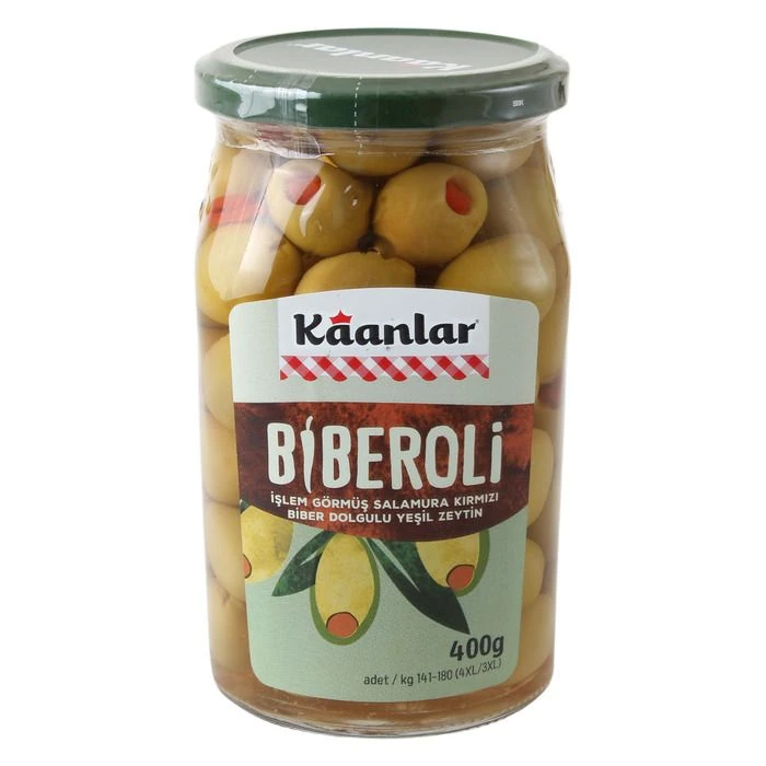 KAANLAR BİBEROLİ ZEYTİN CAM 400 GR