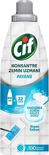 CİF KONSANTRE ZEMİN UZMANI FAYANS BEYAZ SABUN 895 ML