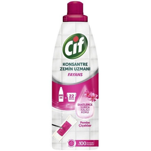 CİF KONSANTRE ZEMİN UZMANI FAYANS PEMBE ÇİÇEKLER 895 ML
